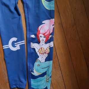 Grrrl Mermaid Print Leggings - Cassie/Victoria - Small